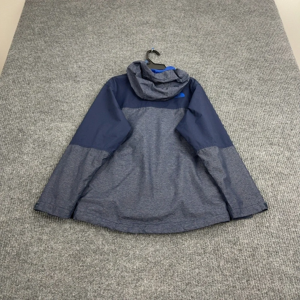 The‎ North Face Jacket Boys M Blue Nylon Colorblock Hooded Outdoor Gorpcore